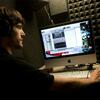 Student working in a TECH Center Recording Booth