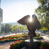 Temple Owl Statue
